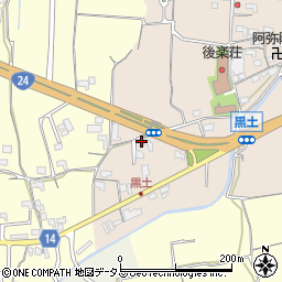 和歌山県紀の川市黒土274周辺の地図