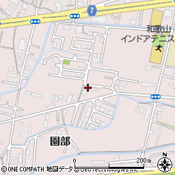 和歌山県和歌山市園部1089周辺の地図