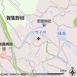 兵庫県南あわじ市賀集福井1891周辺の地図