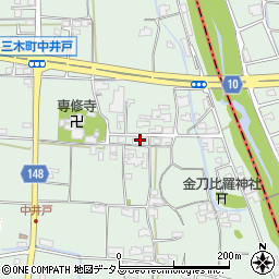 香川県木田郡三木町井戸2806周辺の地図