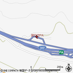 西瀬戸自動車道　瀬戸田ＰＡ上り線周辺の地図