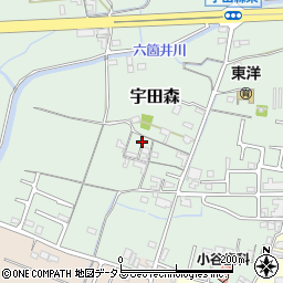 和歌山県和歌山市宇田森111周辺の地図