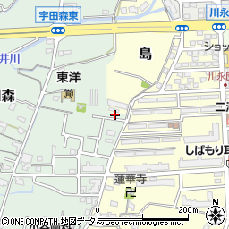和歌山県和歌山市宇田森47周辺の地図