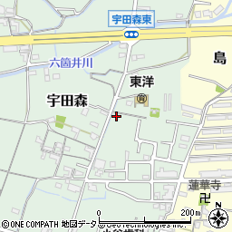 和歌山県和歌山市宇田森54周辺の地図