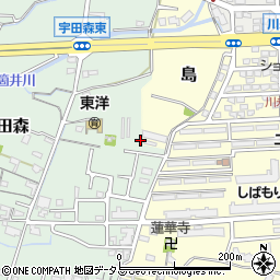 和歌山県和歌山市宇田森61周辺の地図