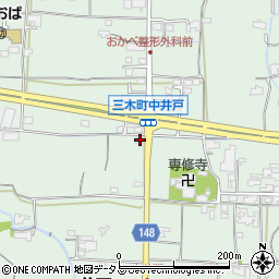 香川県木田郡三木町井戸2323-4周辺の地図