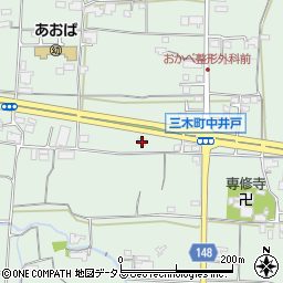 香川県木田郡三木町井戸2346-1周辺の地図