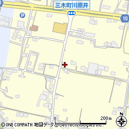 香川県木田郡三木町下高岡2093周辺の地図