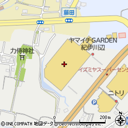 カインズ紀伊川辺店周辺の地図