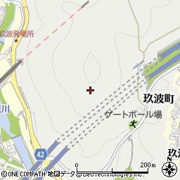 玖波トンネル周辺の地図