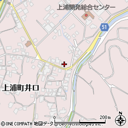 上浦中央縫製周辺の地図