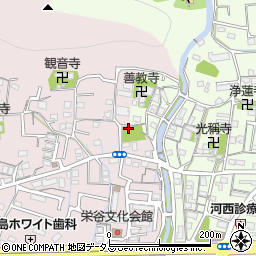 栄谷公園トイレ周辺の地図