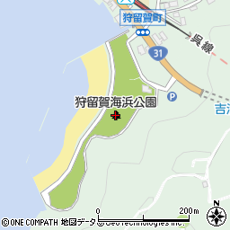 狩留賀海浜公園周辺の地図