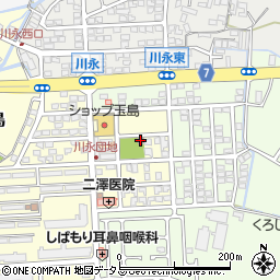 川永自治会館周辺の地図