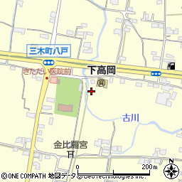 香川県木田郡三木町下高岡1147周辺の地図