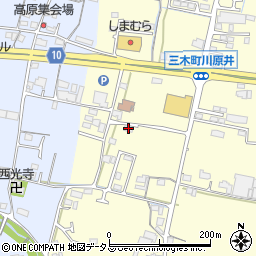 香川県木田郡三木町下高岡2121周辺の地図