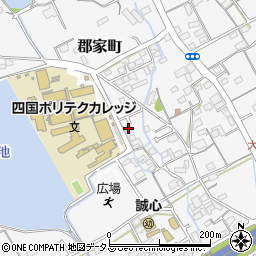 香川県丸亀市郡家町3584-13周辺の地図