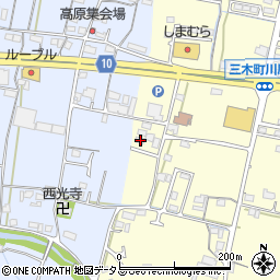 香川県木田郡三木町下高岡2138周辺の地図