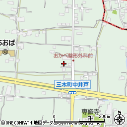 香川県木田郡三木町井戸2357周辺の地図
