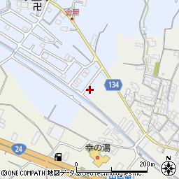 和歌山県岩出市金屋254-24周辺の地図
