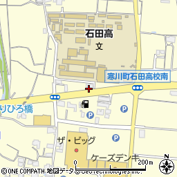 石田高校南周辺の地図