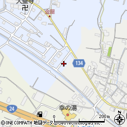 和歌山県岩出市金屋254-22周辺の地図