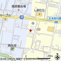 香川県木田郡三木町下高岡2137周辺の地図