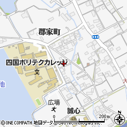 香川県丸亀市郡家町3586-10周辺の地図