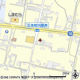 香川県木田郡三木町下高岡2167周辺の地図