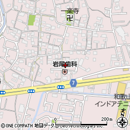 和歌山県和歌山市園部886周辺の地図