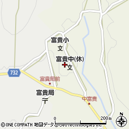 高野町立富貴中学校周辺の地図