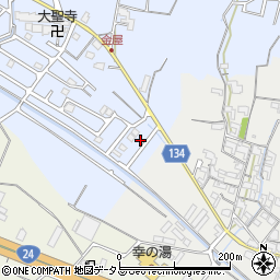 和歌山県岩出市金屋254-7周辺の地図
