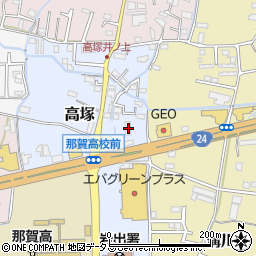 和歌山県岩出市高塚185周辺の地図