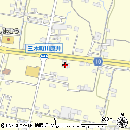 香川県木田郡三木町下高岡2179周辺の地図