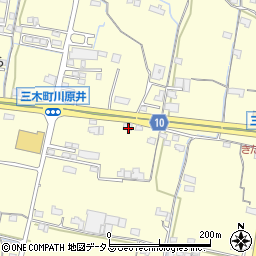 香川県木田郡三木町下高岡2191周辺の地図