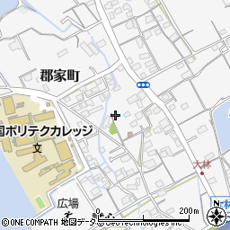 香川県丸亀市郡家町3566-1周辺の地図