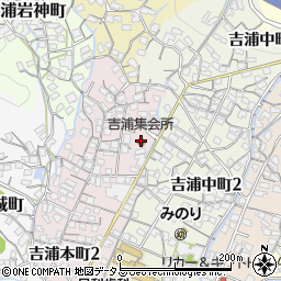 呉市吉浦集会所周辺の地図