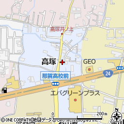 和歌山県岩出市高塚159周辺の地図