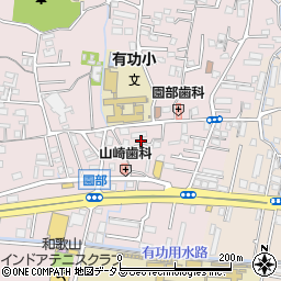 和歌山県和歌山市園部1447周辺の地図