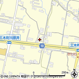 香川県木田郡三木町下高岡2200周辺の地図
