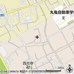 香川県丸亀市飯山町西坂元607周辺の地図