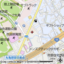 セブンイレブン丸亀運動公園前店周辺の地図