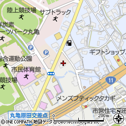 セブンイレブン丸亀運動公園前店周辺の地図