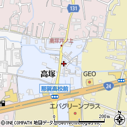 和歌山県岩出市高塚155周辺の地図