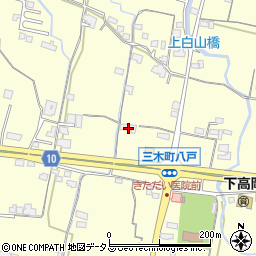 香川県木田郡三木町下高岡1382周辺の地図