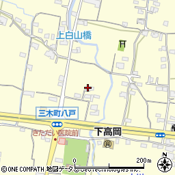 香川県木田郡三木町下高岡1177周辺の地図