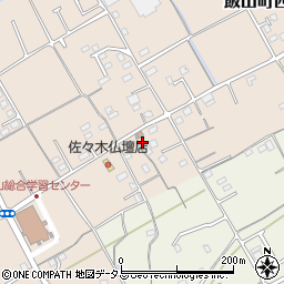 香川県丸亀市飯山町西坂元386周辺の地図