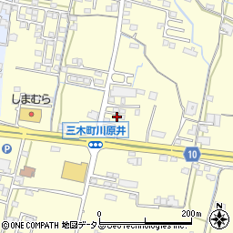 香川県木田郡三木町下高岡2216周辺の地図