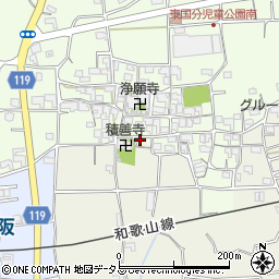 和歌山県紀の川市東国分117-3周辺の地図