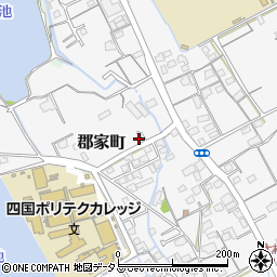 香川県丸亀市郡家町3609-1周辺の地図